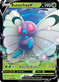 Butterfree V 001/189 Darkness Ablaze - Loot-Merchant