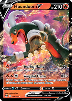 Houndoom V 021/189 Ultra Rare Darkness Ablaze - Loot-Merchant