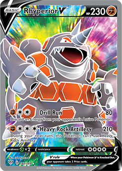 Rhyperior V Full Art 181/189 Ultra Rare Darkness Ablaze - Loot-Merchant