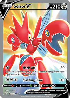 Scizor V Full Art 183/189 Ultra Rare Darkness Ablaze - Loot-Merchant