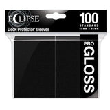 ULTRA PRO Deck Protector Standard - Gloss 100ct Black Eclipse - Loot-Merchant