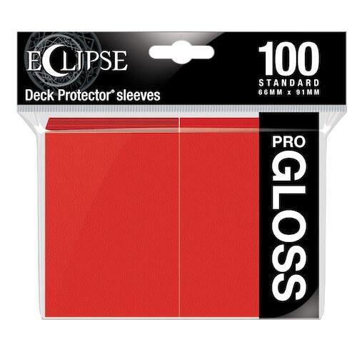 ULTRA PRO Deck Protector Standard - Gloss 100ct Red Eclipse - Loot-Merchant