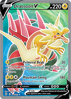 Dracozolt V FULL ART 178/203 Evolving Skies