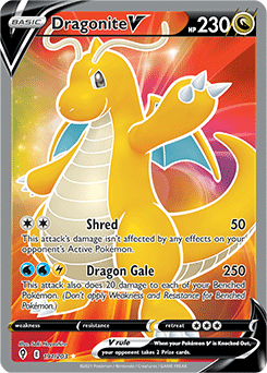 Dragonite V FULL ART 191/203 Evolving Skies