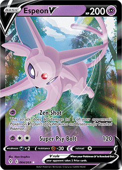 Espeon V Ultra Rare 64/203 Evolving Skies