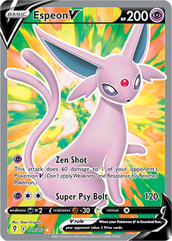 Espeon V FULL ART 179/203 Evolving Skies