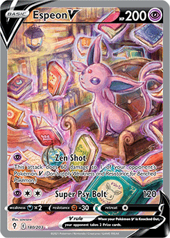 Espeon V ALTERNATE ART 180/203 Evolving Skies
