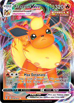 Flareon VMAX Ultra Rare 18/203  Evolving Skies