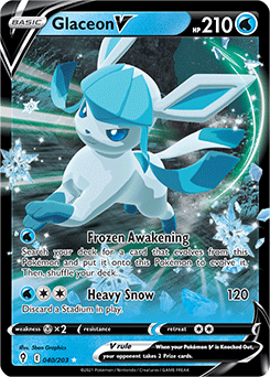 Glaceon V Ultra Rare 40/203 Evolving Skies