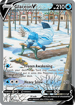 Glaceon V ALTERNATE ART 175/203 Evolving Skies