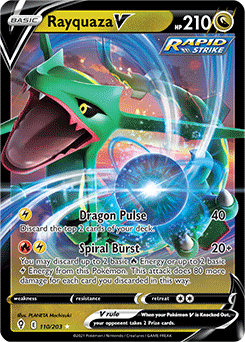 Rayquaza V Ultra Rare 110/203 Evolving Skies