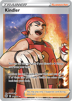 Trainer Kindler Full Art Ultra Rare 170/172 Brilliant Stars