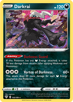 Darkrai 105/189 Holo Darkness Ablaze - Loot-Merchant