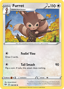 Furret 136/189 Darkness Ablaze - Loot-Merchant