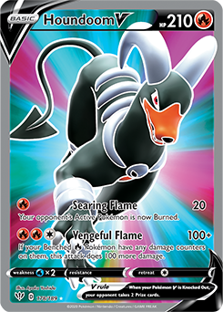 Houndoom V Full Art 178/189 Ultra Rare Darkness Ablaze - Loot-Merchant