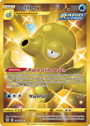 Octillery Gold Secret Rare 178/163 Battle Styles