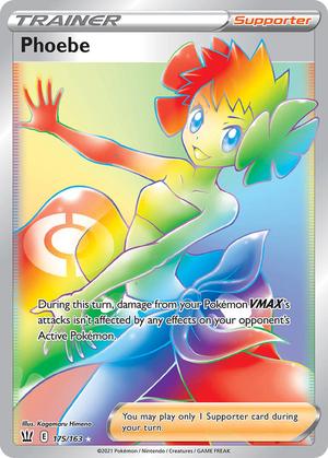 Phoebe Hyper Secret Rare Trainer 175/163 Battle Styles